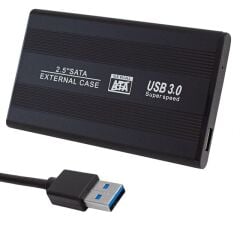 Powermaster PM-13948 Siyah 2.5'' USB 3.0 Sata HDD Destekli Taşınabilir Harddisk Kutusu