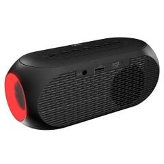 Snopy SN-W1 1200mAh 5W Siyah Bluetooth-Aux-Derece-Usb Double Alarmlı Saat Speaker