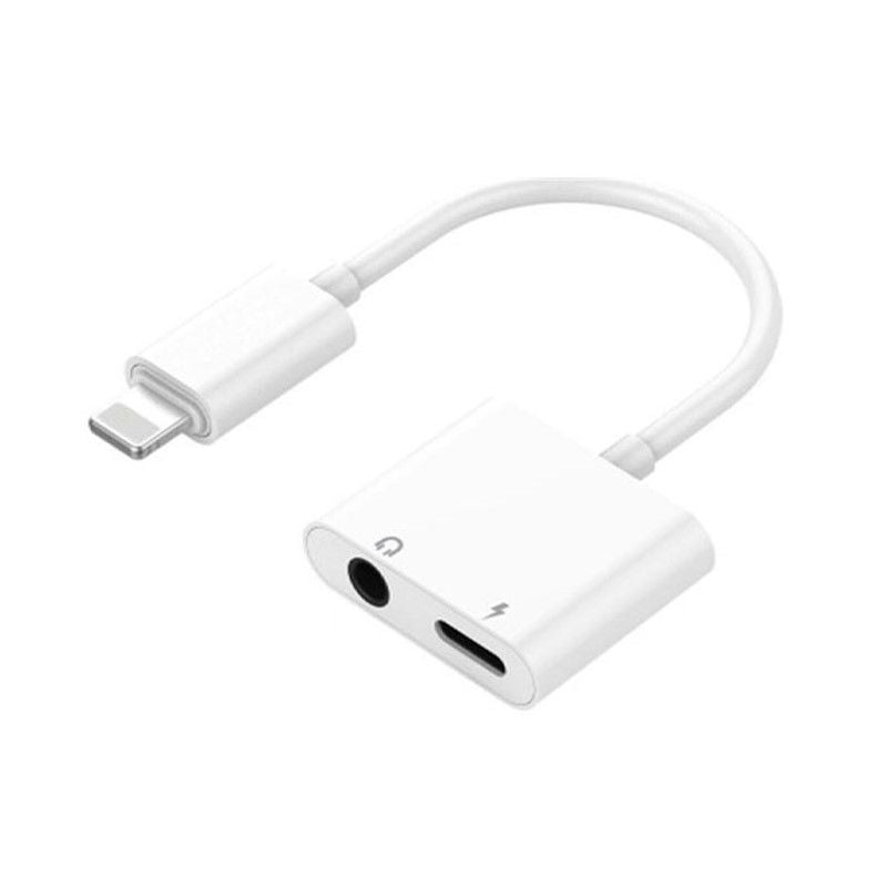 IPHONE 7-8-PLUS-X SERİSİ LIGHTNING 3.5MM KULAKLIK + ŞARJ ÇEVİRİCİ ADAPTÖR