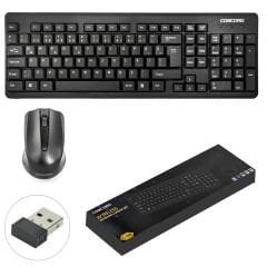 CONCORD C-68 Kablosuz Klavye Q Türkçe Multimedia + Mouse Seti