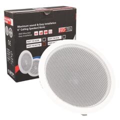 NO-TEL TH6CTW 6'' 16 CM 20 Watt Beyaz Alçıpan Trafolu Hoparlör