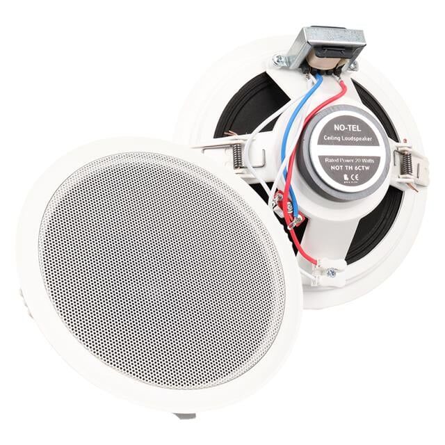 NO-TEL TH6CTW 6'' 16 CM 20 Watt Beyaz Alçıpan Trafolu Hoparlör