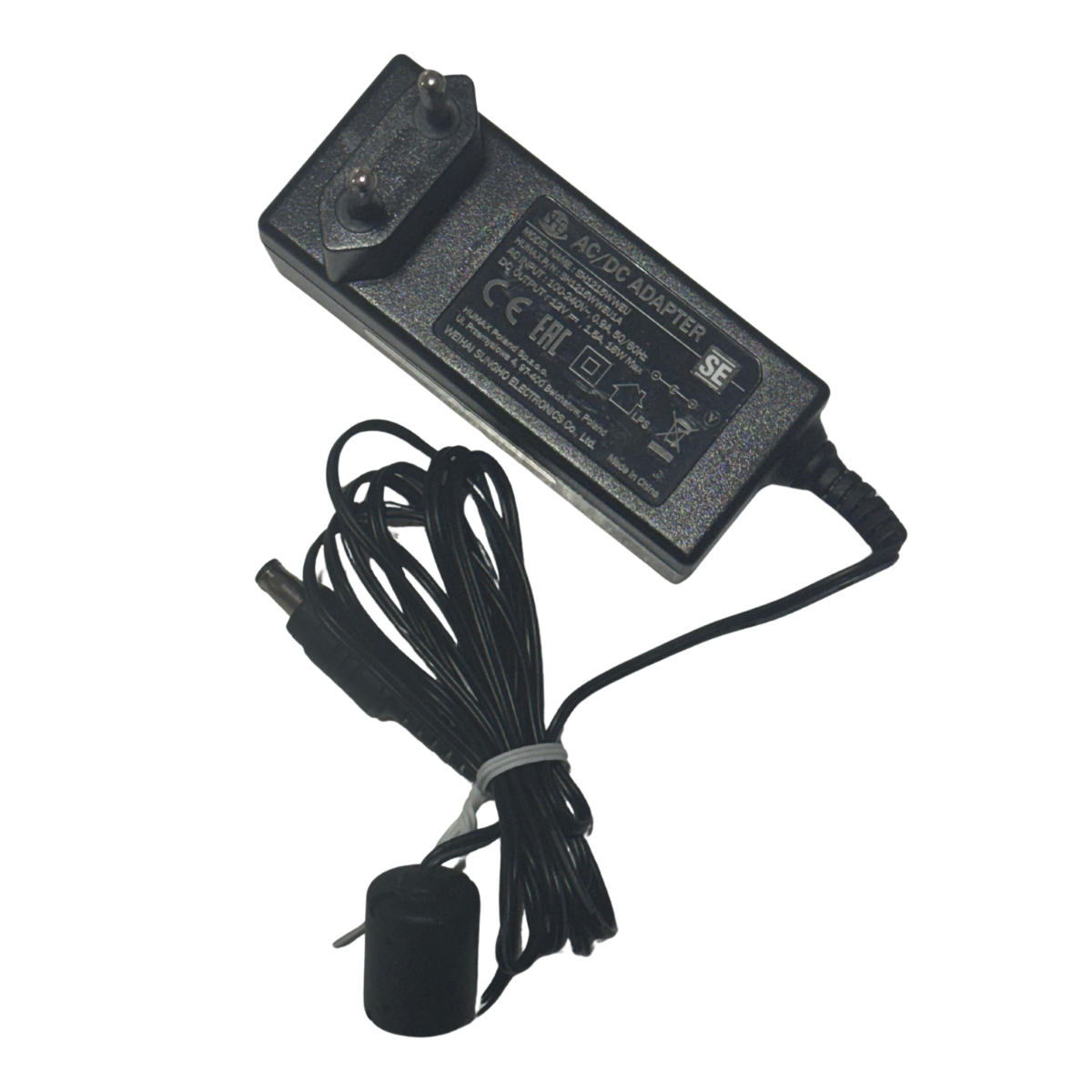 OEM 12 VOLT - 1.5 AMPER 5.5*2.5 UÇLU YERLİ ÜRETİM PLASTİK KASA PRİZ TİPİ ADAPTÖR