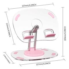 PowerMaster PM-24571 Q16 360 Derece Hareketli Şeffaf Ipad Tablet Ve Telefon Tutucu Stand