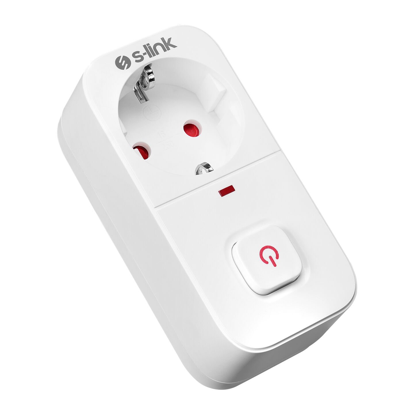 S-link SL-010 16A/250V 750 Joule Anahtarlı Isıya Duyarlı Devre ve Akım Korumalı Tekli Priz(D-51-D-57)