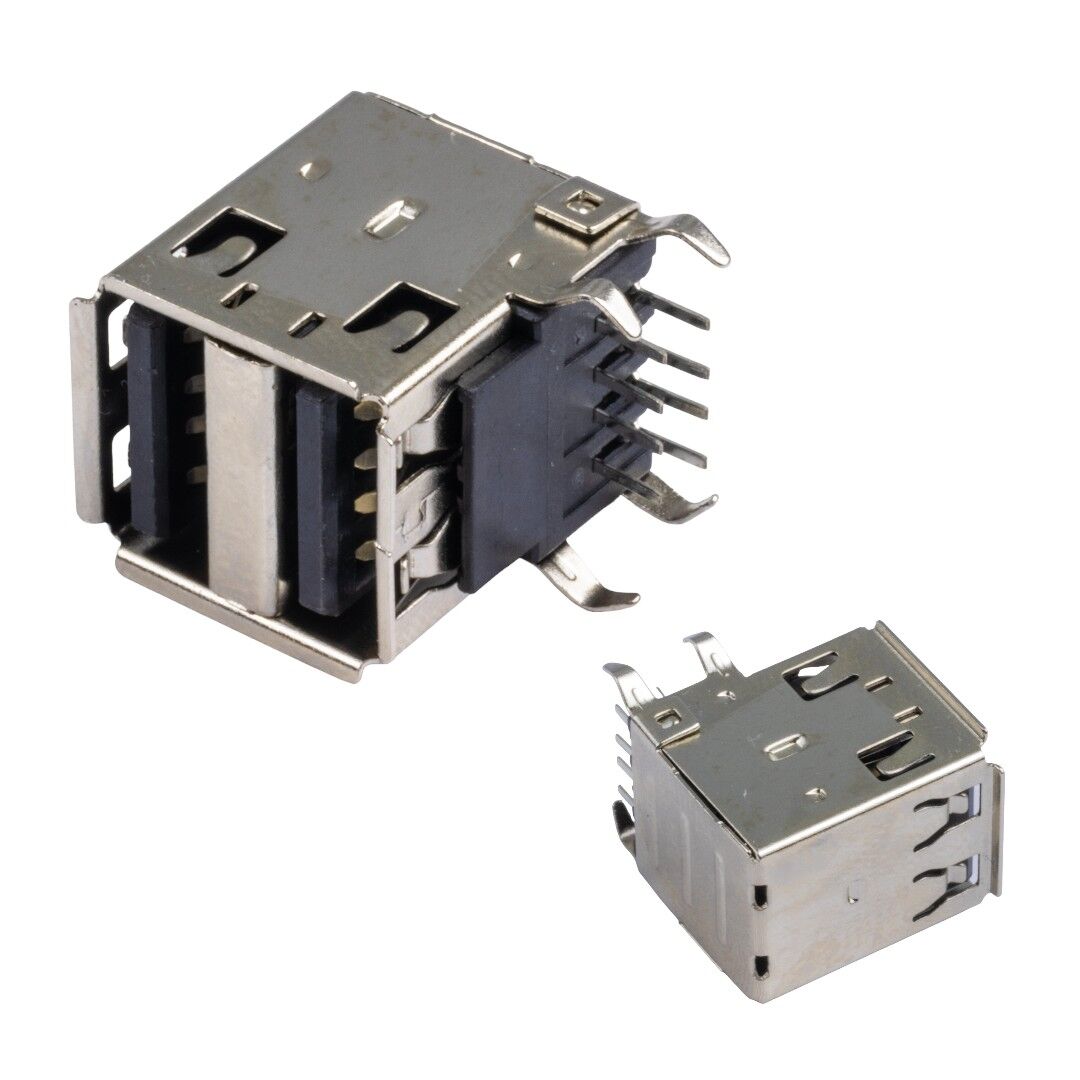 USB 2.0 ŞASE A DİŞİ İKİLİ 90' MAVİ (ÇK-88)