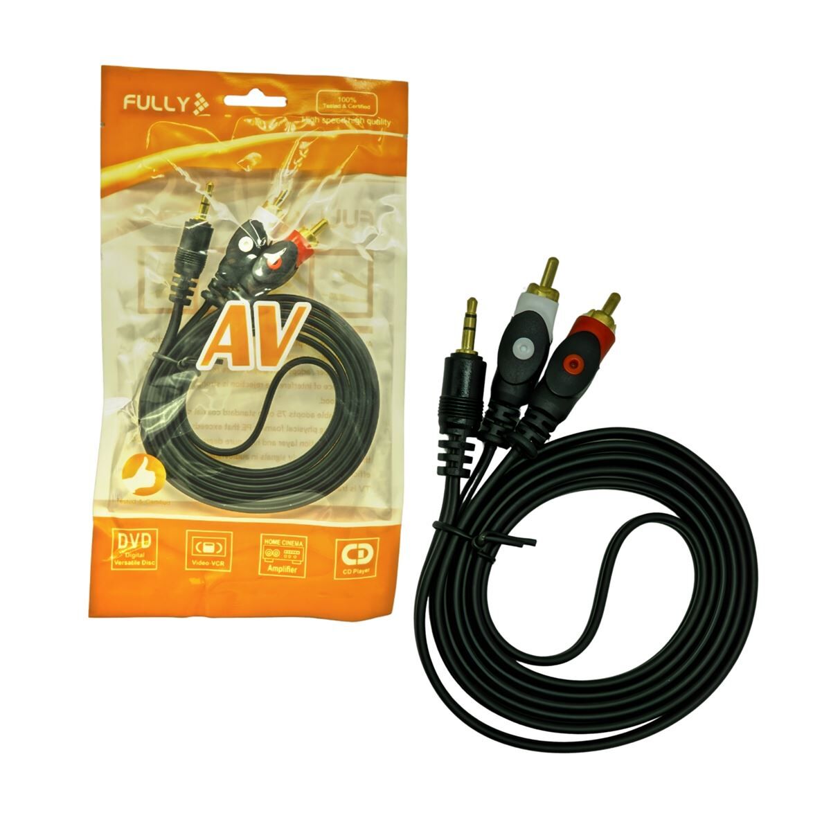 2 Rca 3.5mm Stereo 1.5mt Kablo G-530AD (SKT-81)