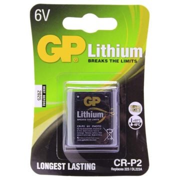 6 VOLT FOT.MAK. LİTYUM PİL GP CRP2