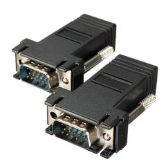 Powermaster VGA Extender RJ45 CAT5/CAT6/CAT7 Uzatıcı Çevirici (2'li Paket)