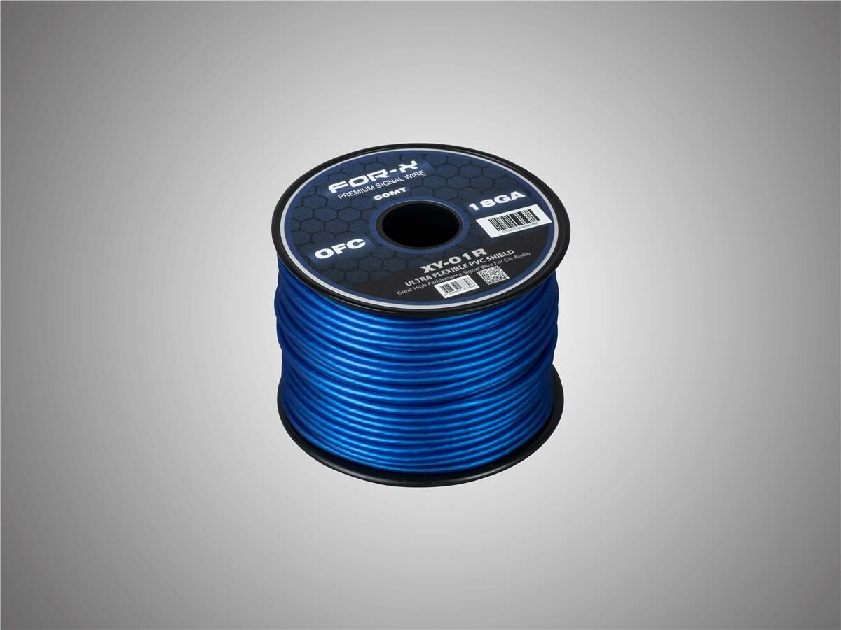 FOR-X XY-01R 18GA ULTRA FLEXIBLE PVC SHIELD 50MT PREMUM SIGNAL WIRE