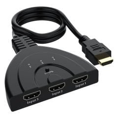 POWERMASTER PM-17229 3 GİRİŞ 1 ÇIKIŞ HDMI SWITCHER TOPLAYICI APARAT 30 CM KABLOLU (AVD-184)