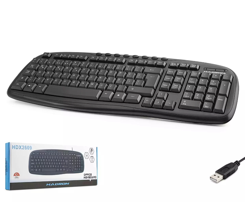 HADRON HDX-2609 Multimedia Klavye - Siyah