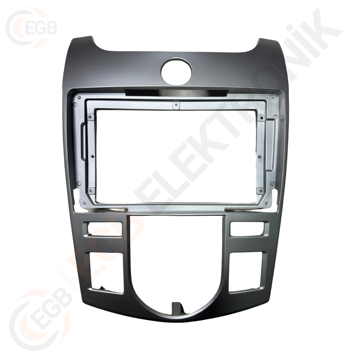 OTO TABLET ÇERÇEVE KIA CERATO A/C 2012-2018 9'' GÜMÜŞ TAC-106