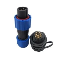 SD13 TİPİ SU GEÇİRMEZ 6 PİN KONNEKTÖR (ÇK-133)