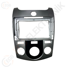 OTO TABLET ÇERÇEVE KIA CERATO M/C 2012-2018 9'' GÜMÜŞ TAC-108