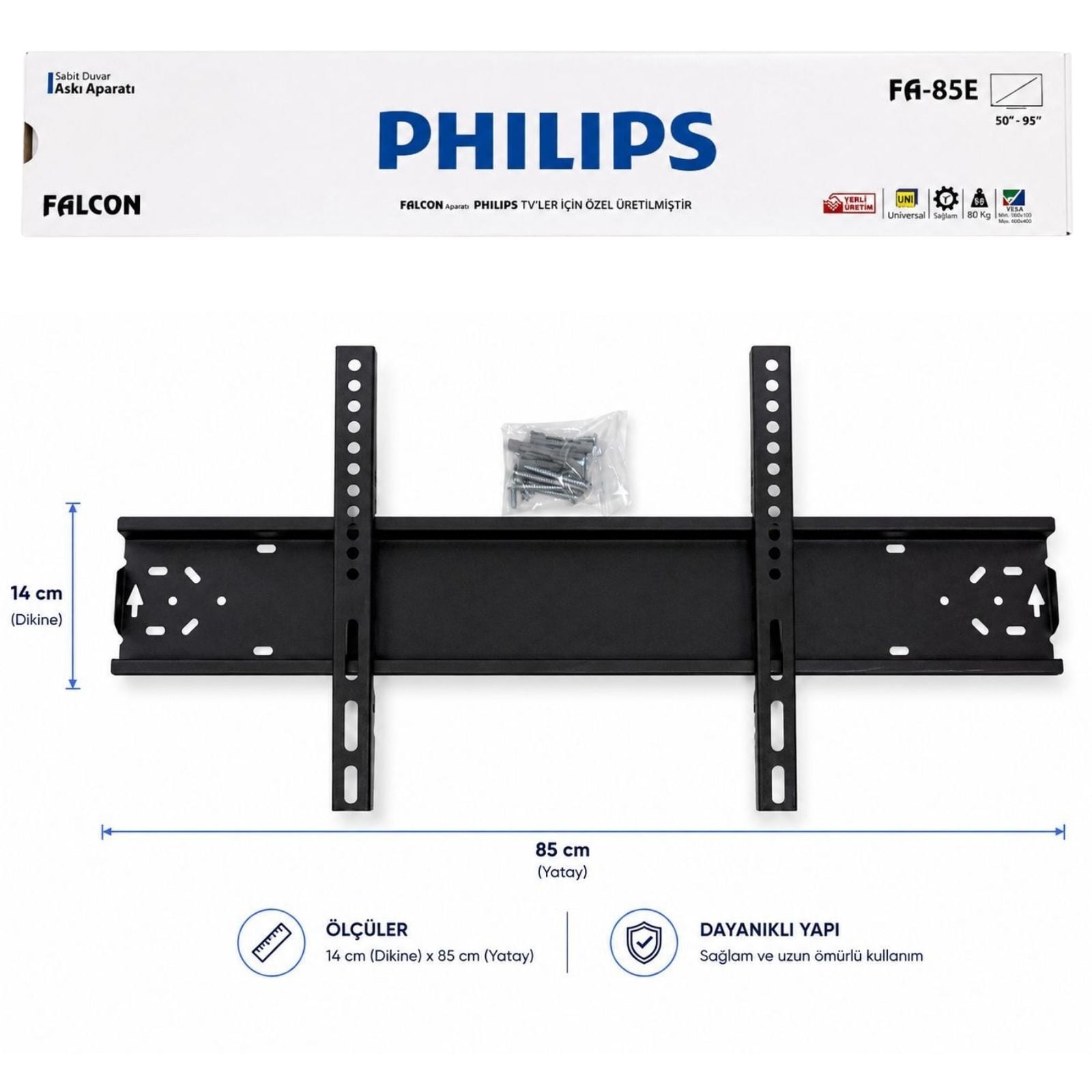 PHILIPS FA-85E 65'' 85'' ASKI APARATI