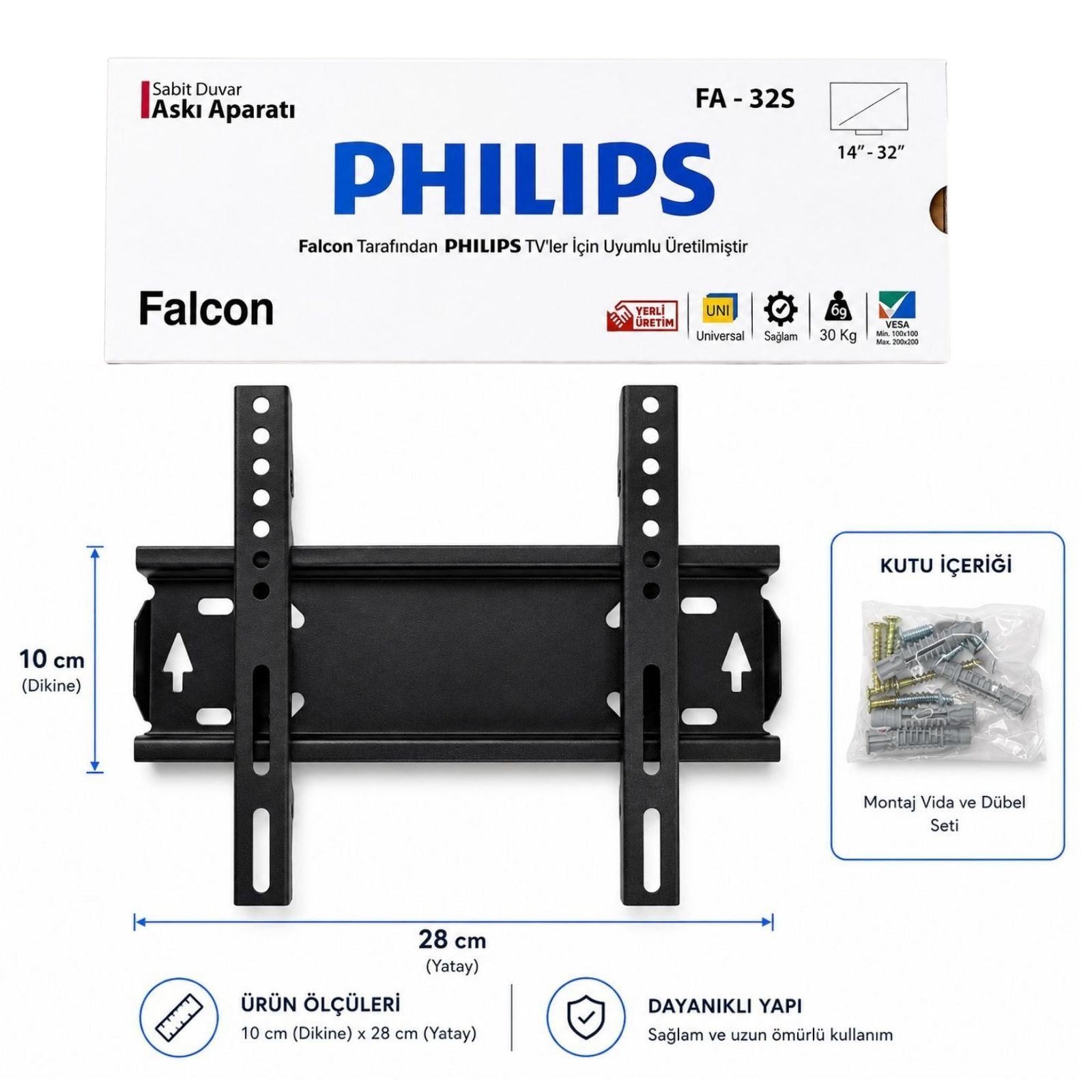 PHILIPS FA-32S 32'' ASKI APARATI