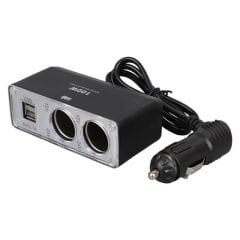 Olesson 1647 12-24V Çift USB Girişli 100W 70cm Kablolu 2'li Araç Çakmak Çoklayıcı