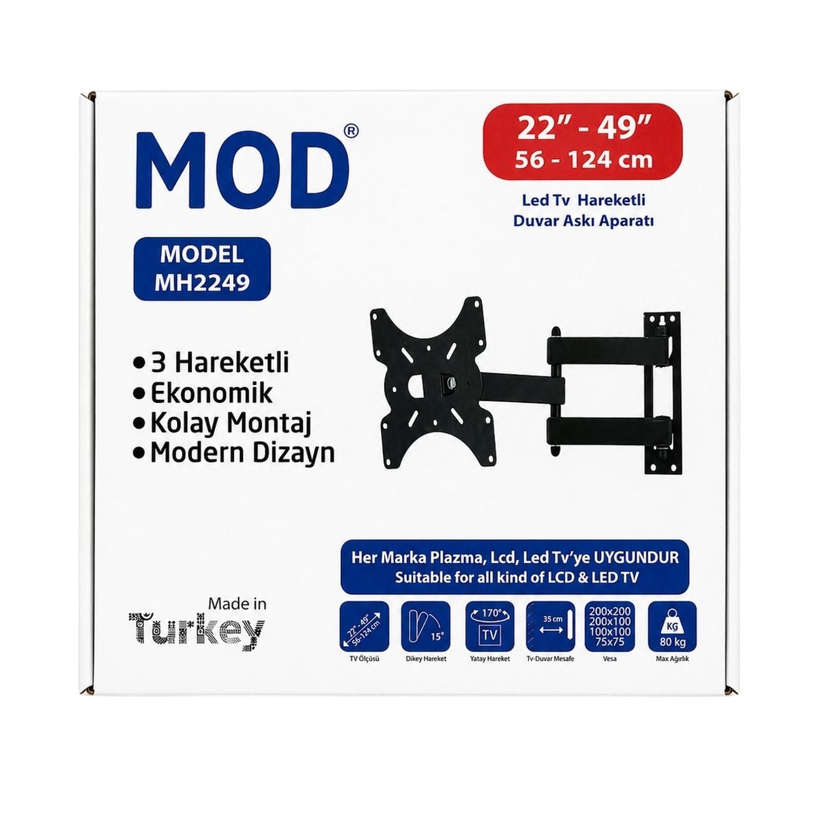MOD MH-2249 22'' 49'' OYNAR ASKI APARATI