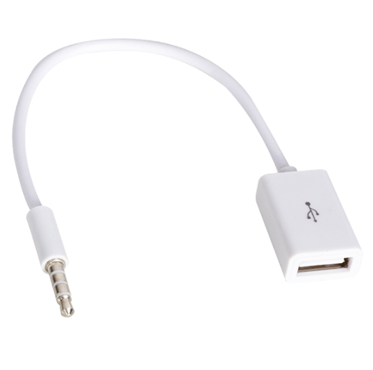 USB DİŞİ TO AUX STEREO 3 BOĞUMLU KABLO (ÇK-156)
