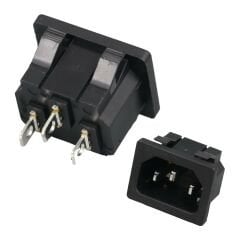 C14 POWER SOKET ERKEK KULAKSIZ AS-04 (IC-212B)