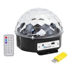 Premio PR-2839 Usb-Mp3-Blueooth Destekli Kumandalı Hoparlörlü Yarım Dünya Sihirli Led Disko Topu