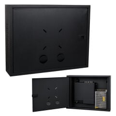 DİK TİP SİYAH DVR/NVR KABİNİ PANO KABİNET FURY 45X35X10