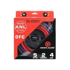 REİSS AUDİO RS-AWG47 %100 OFC KABLO SETİ 4GA (AKS-56)
