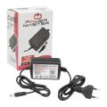 POWERMASTER PM-31770 12 VOLT - 1 AMPER - 12 WATT MASAÜSTÜ İKİ UCU KABLOLU ADAPTÖR 5.5*2.5 UÇ