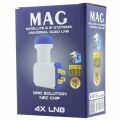 MAG DÖRTLÜ QUAD LNB ALTIN UÇLU NEC CHİP 0.1DB
