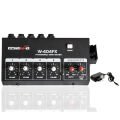 W-404FX MİK GİRİS-1 LINE CIKIS EKOLU MİK ÇOĞALTICI 4 KANAL MINI MIXER 20 DB ADAPTORLU OSAWA