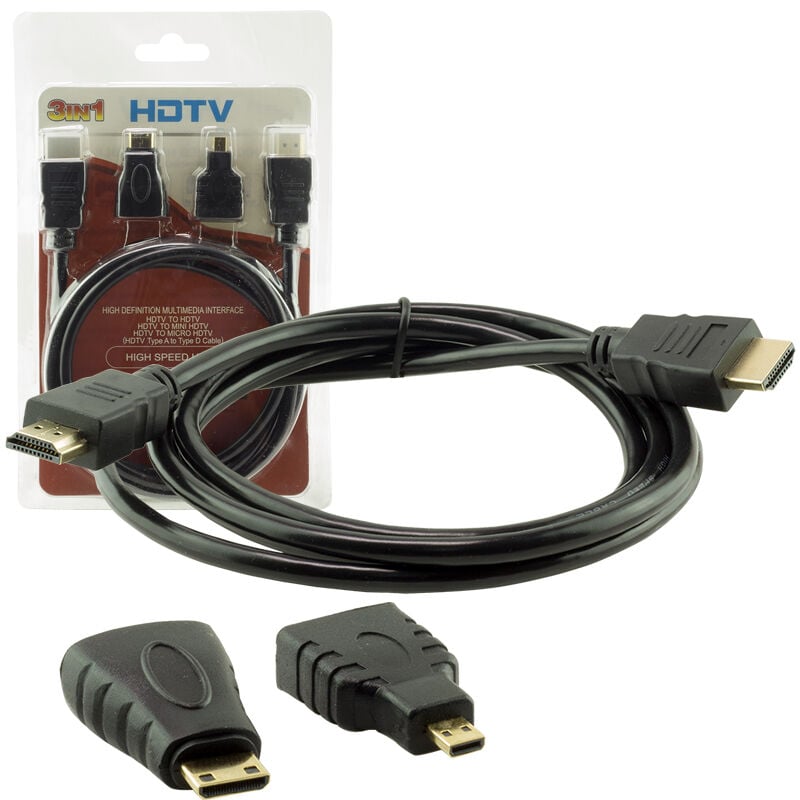 POWERMASTER PM-6285 1.5 METRE 3'LÜ SET HDMI KABLO (MICRO HDMI HDMI*MİNİ HDMI HDMI)
