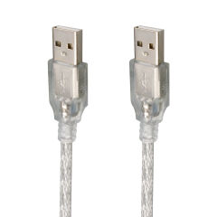 POWERMASTER 3 METRE 2.0V ŞEFFAF USB ERKEK-ERKEK KABLO (KRD)