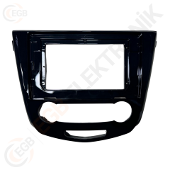OTO TABLET ÇERÇEVE NISSAN QASHQAI MANUAL A/C 2014+ 10,1'' PIANO BLACK TAC-136