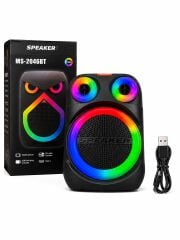 PL-4670 BT,SD,USB GİRİŞLİ RGB IŞIKLI MİKROFONLU SPEAKER