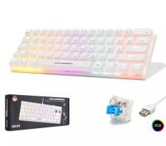 HADRON G508B Mekanik Gaming Mini Klavye Blue Switch RGB - Beyaz