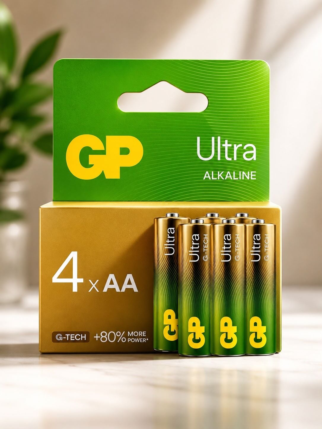 GP15AUETA21-2GSB4 G-TECH 1.5V ULTRA ALKALİN KALEM PİL 4'LÜ KART
