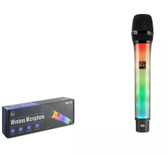 HADRON WX-81 Profesyonel Kablosuz UHF Mikrofon RGB - Siyah