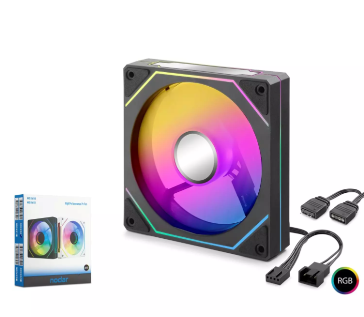 NODAR ND-2650 Kasa Fanı 4Pro ARGB 12 cm - Siyah