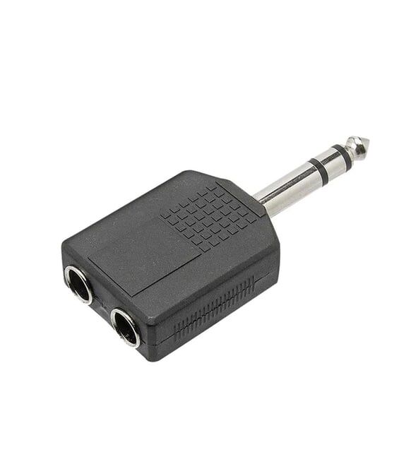 Çevirici Jack 6.3mm Stereo Erkek 6.3mm 2 Dişi (ÇK-32-33)
