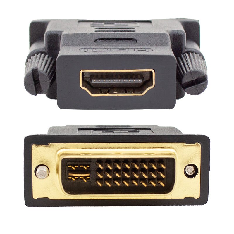 HDMI DİŞİ - DVI ERKEK 24+5 PİN GOLD ÇEVİRİCİ JACK (ÇK-138)
