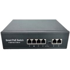 HERZ HR-PS4P2U 4 PORT+2 UPLİNK 10/100 MBPS POE SWITCH