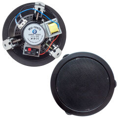 MAGICVOICE MV-19475 15 CM 3/6W SİYAH TRAFOLU METAL KASA ALÇIPAN HOPARLÖR