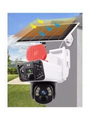 Okam 3915 4g 6mp Dual Lens Güneş Panelli Solar Sirenli Güvenlik Kamerası