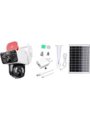 Okam 3915 4g 6mp Dual Lens Güneş Panelli Solar Sirenli Güvenlik Kamerası