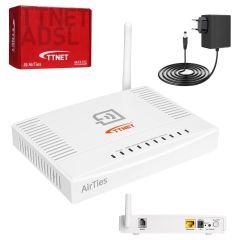 TTNET AIRTIES RT-206V4 Kablosuz Modem Router 1 Port 150 Mbps Adsl2