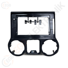 OTO TABLET ÇERÇEVE JEEP WRANGLER 2015-2018 10,1'' SİYAH TAC-095