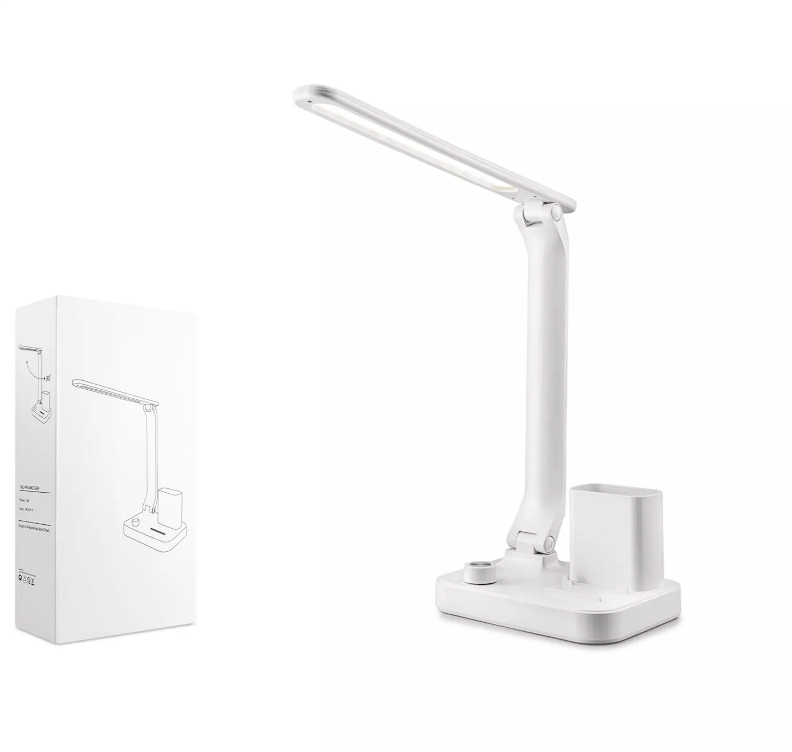 ELBA Q21-2 USB Şarjlı Masa Lambası - Beyaz