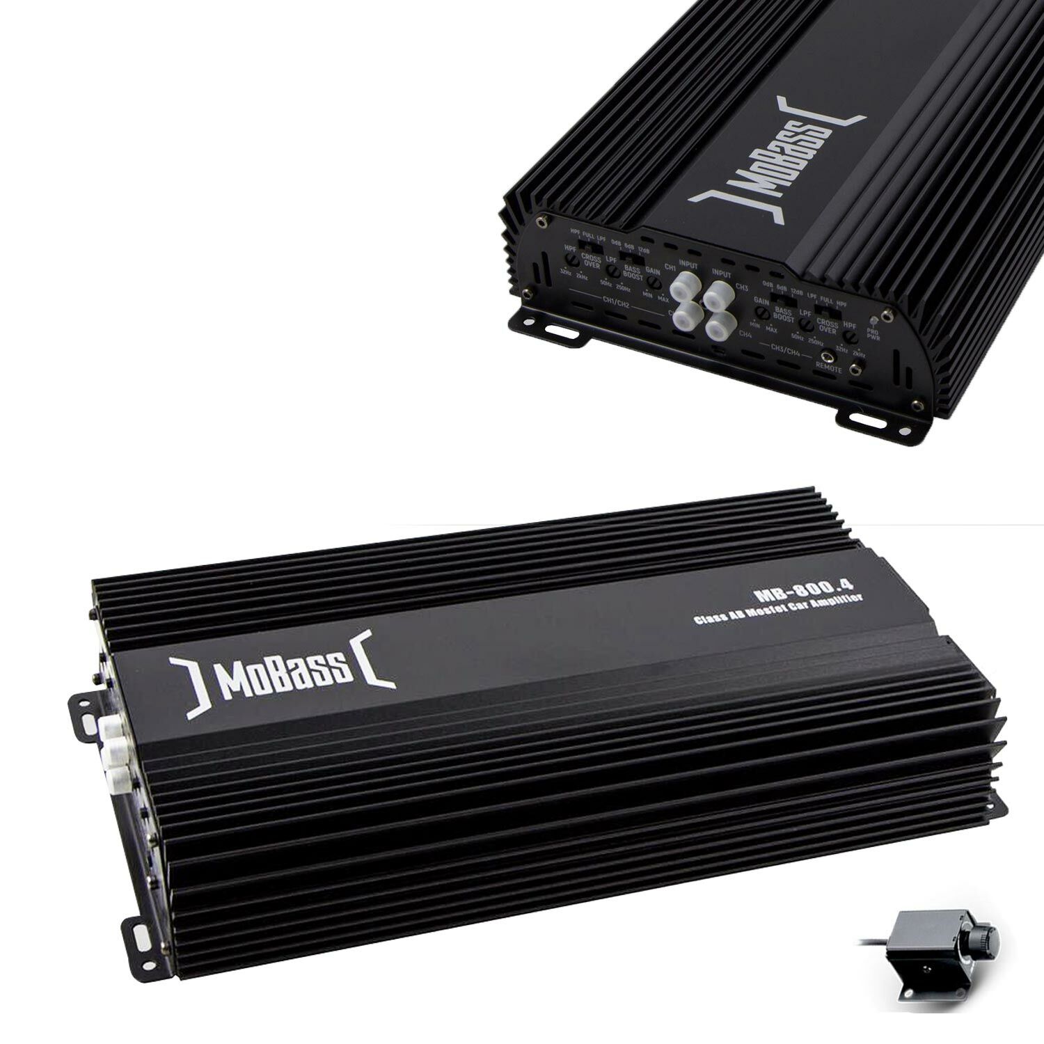 Mobass MB-800.4 Oto Amfi 4000W 4 Kanal Bass Kontrol