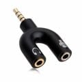 PM-4318 3.5 MM STEREO ERKEK KULAKLIK + HOPARLOR DİSİ COKLAYICI JACK POWERMASTER
